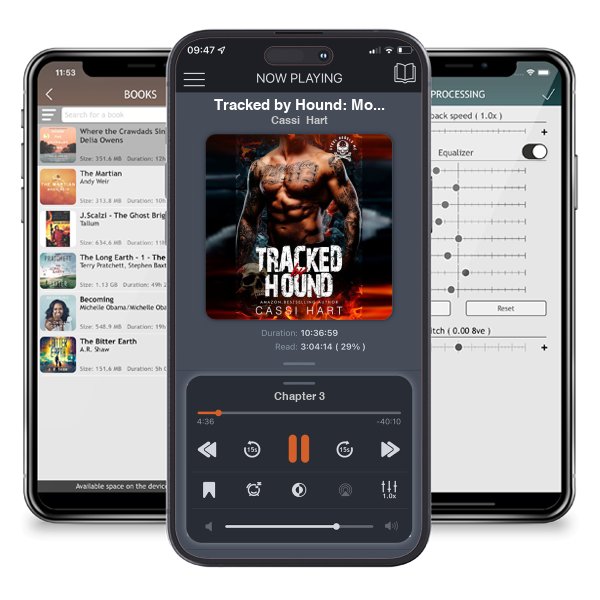 Download fo free audiobook Tracked by Hound: Motorcycle Club Romance Book 5 (Steel Rebels MC) by Cassi Hart and listen anywhere on your iOS devices in the ListenBook app.