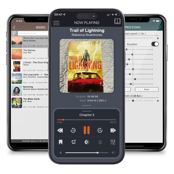 Download fo free audiobook Trail of Lightning by Rebecca Roanhorse and listen anywhere on your iOS devices in the ListenBook app.