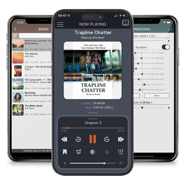 Download fo free audiobook Trapline Chatter by Nancy Becker and listen anywhere on your iOS devices in the ListenBook app.