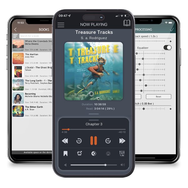 Download fo free audiobook Treasure Tracks by S. a. Rodriguez and listen anywhere on your iOS devices in the ListenBook app.
