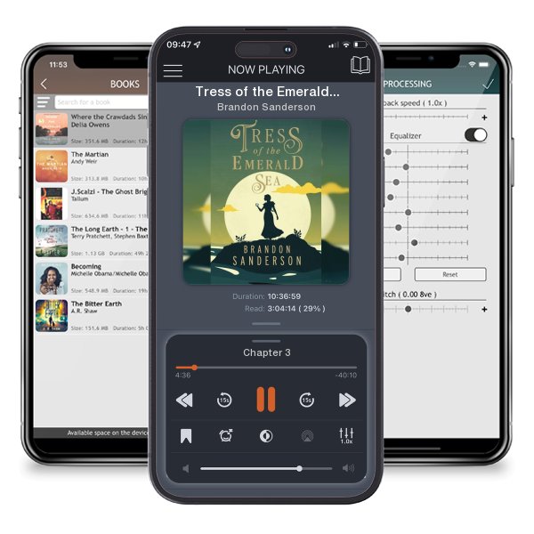 Download fo free audiobook Tress of the Emerald Sea: A Cosmere Novel by Brandon Sanderson and listen anywhere on your iOS devices in the ListenBook app.