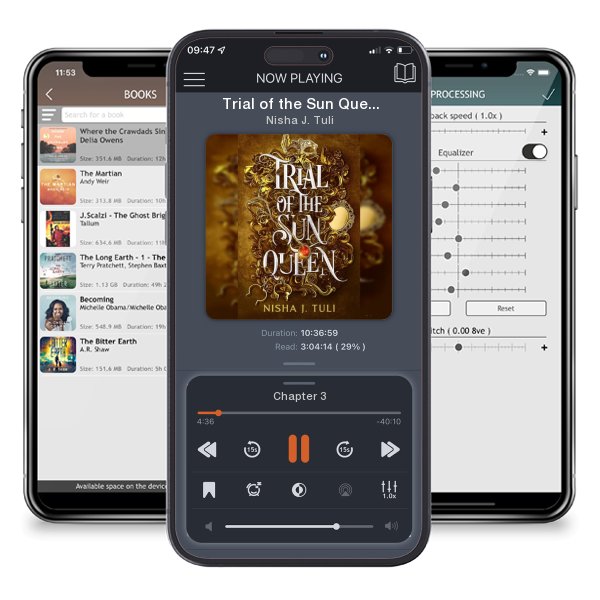 Download fo free audiobook Trial of the Sun Queen by Nisha J. Tuli and listen anywhere on your iOS devices in the ListenBook app.