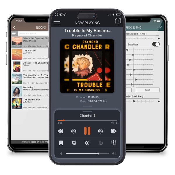 Download fo free audiobook Trouble Is My Business by Raymond Chandler and listen anywhere on your iOS devices in the ListenBook app.