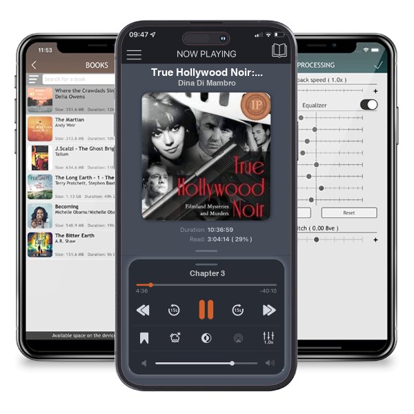 Download fo free audiobook True Hollywood Noir: Filmland Mysteries and Murders by Dina Di Mambro and listen anywhere on your iOS devices in the ListenBook app.