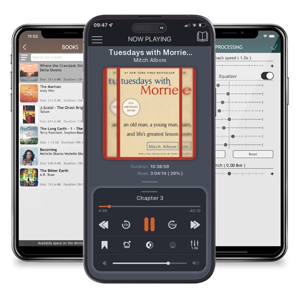 Download fo free audiobook Tuesdays with Morrie: An Old Man, a Young Man, and Life's... by Mitch Albom and listen anywhere on your iOS devices in the ListenBook app.