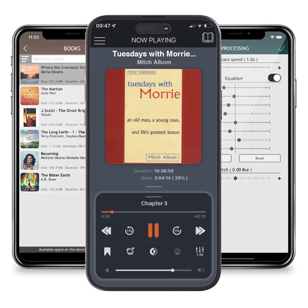 Download fo free audiobook Tuesdays with Morrie: An Old Man, a Young Man, and Life\'s Greatest Lesson by Mitch Albom and listen anywhere on your iOS devices in the ListenBook app.