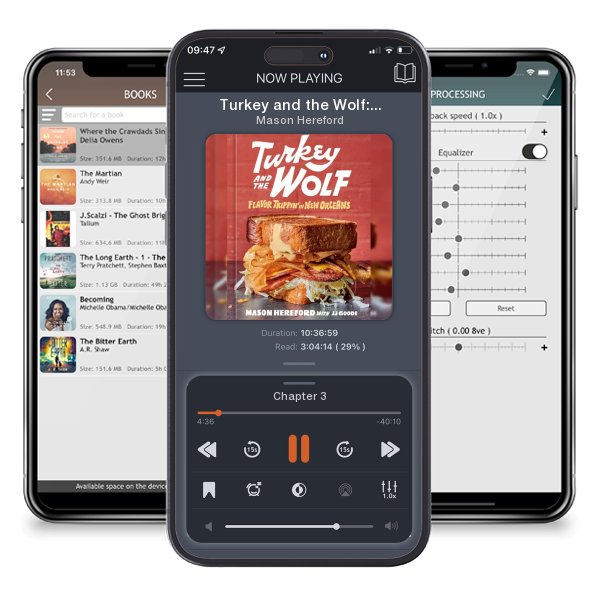 Download fo free audiobook Turkey and the Wolf: Flavor Trippin' in New Orleans [A Cookbook] by Mason Hereford and listen anywhere on your iOS devices in the ListenBook app.
