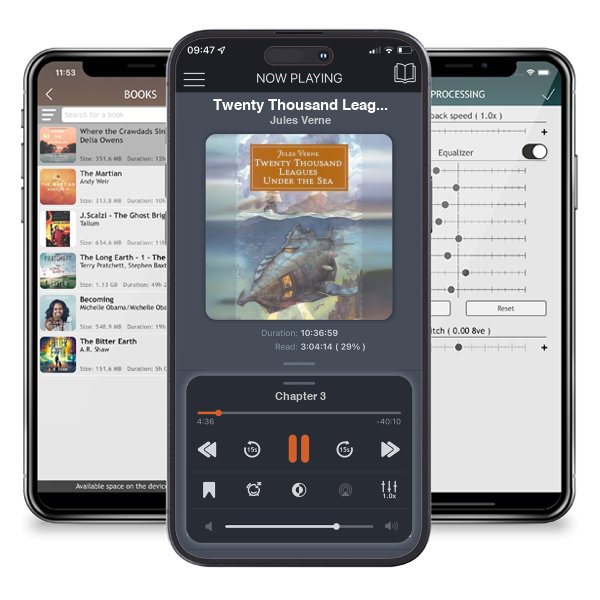 Download fo free audiobook Twenty Thousand Leagues Under the Sea (Captain Nemo, #2) by Jules Verne and listen anywhere on your iOS devices in the ListenBook app.