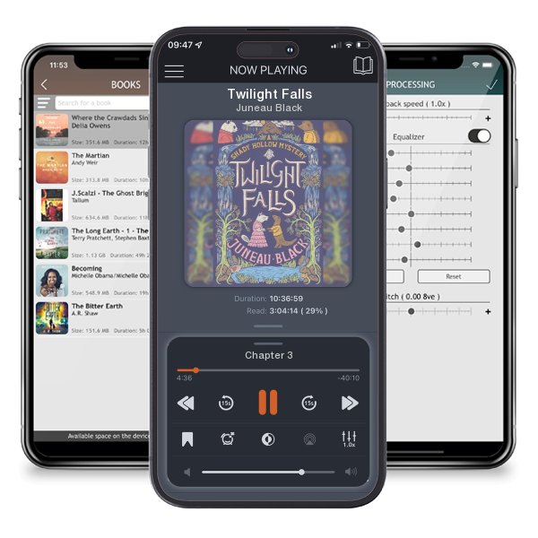 Download fo free audiobook Twilight Falls by Juneau Black and listen anywhere on your iOS devices in the ListenBook app.