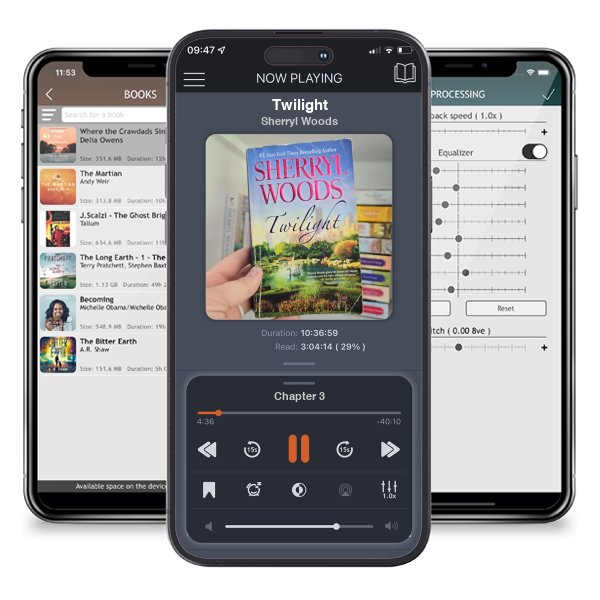 Download fo free audiobook Twilight by Sherryl Woods and listen anywhere on your iOS devices in the ListenBook app.