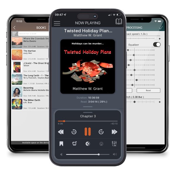 Download fo free audiobook Twisted Holiday Plans by Matthew W. Grant and listen anywhere on your iOS devices in the ListenBook app.