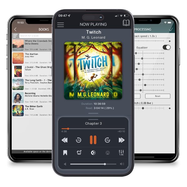 Download fo free audiobook Twitch by M. G. Leonard and listen anywhere on your iOS devices in the ListenBook app.