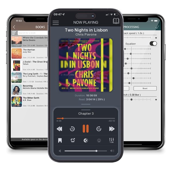 Download fo free audiobook Two Nights in Lisbon by Chris Pavone and listen anywhere on your iOS devices in the ListenBook app.