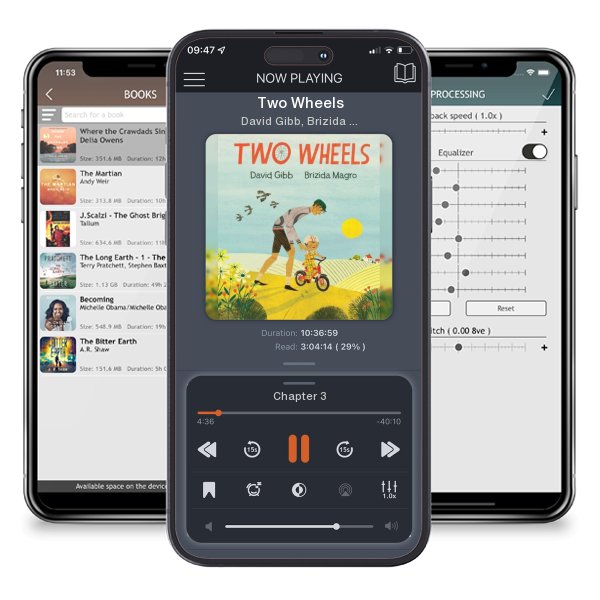 Download fo free audiobook Two Wheels by David Gibb, Brizida Magro and listen anywhere on your iOS devices in the ListenBook app.