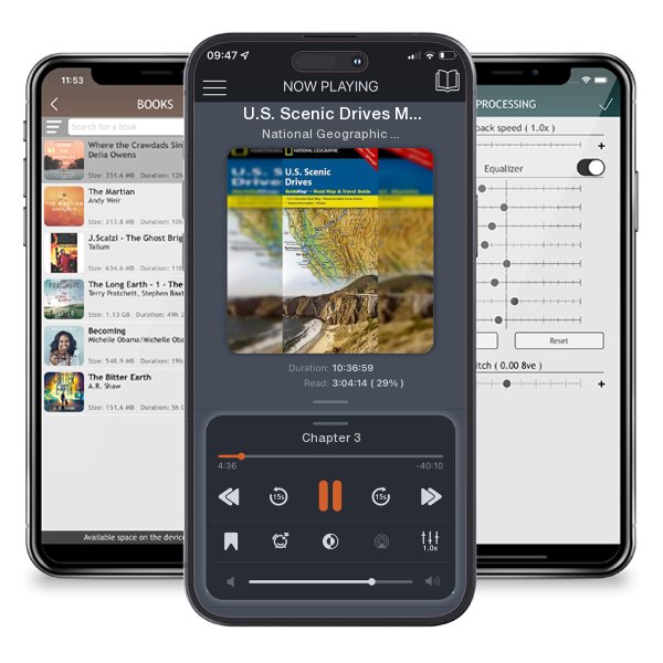 Download fo free audiobook U.S. Scenic Drives Map by National Geographic Maps and listen anywhere on your iOS devices in the ListenBook app.
