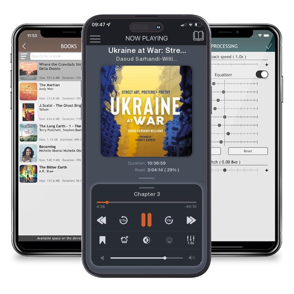 Download fo free audiobook Ukraine at War: Street Art, Posters + Poetry by Daoud Sarhandi-Williams and listen anywhere on your iOS devices in the ListenBook app.
