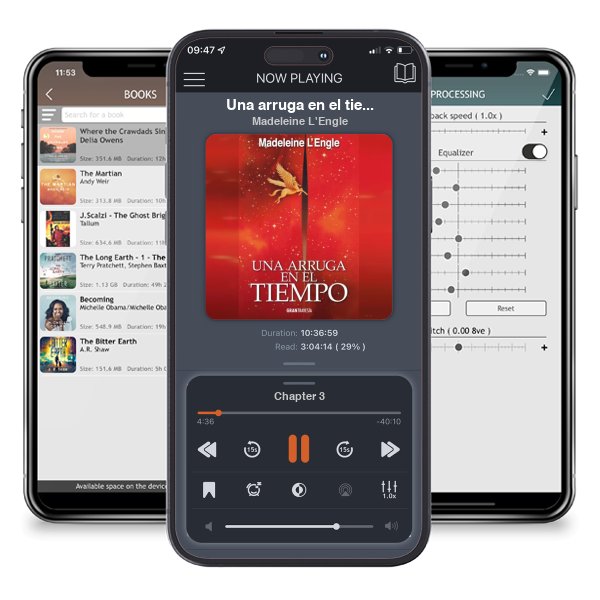 Descargar audiolibro gratis Una arruga en el tiempo by Madeleine L'Engle y escuchar en cualquier lugar en sus dispositivos iOS en la aplicación ListenBook.