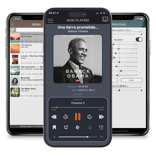 Descargar audiolibro gratis Una tierra prometida (A Promised Land) by Barack Obama y escuchar en cualquier lugar en sus dispositivos iOS en la aplicación ListenBook.