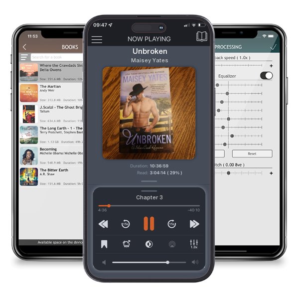 Download fo free audiobook Unbroken by Maisey Yates and listen anywhere on your iOS devices in the ListenBook app.