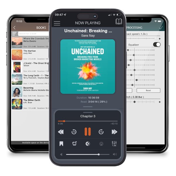 Download fo free audiobook Unchained: Breaking Free from Broken Marketing Models: How Small Businesses Can Finally Take Control of Their Marketing, Lead with Strategy, and Scale with AI by Sara Nay and listen anywhere on your iOS devices in the ListenBook app.