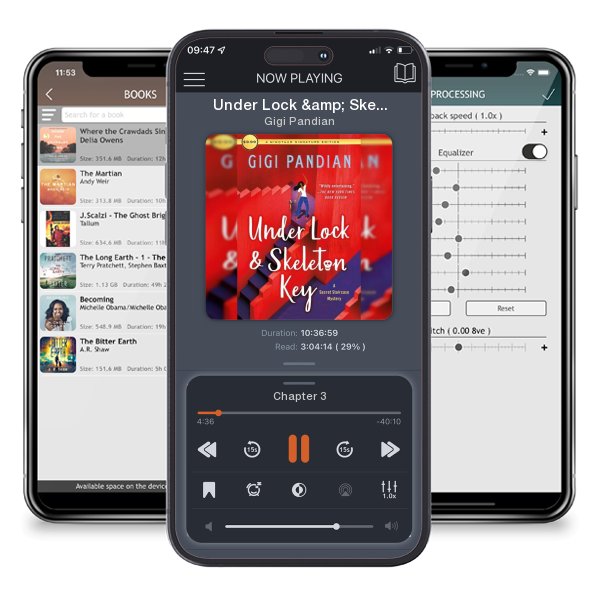 Download fo free audiobook Under Lock & Skeleton Key: A Secret Staircase Mystery by Gigi Pandian and listen anywhere on your iOS devices in the ListenBook app.