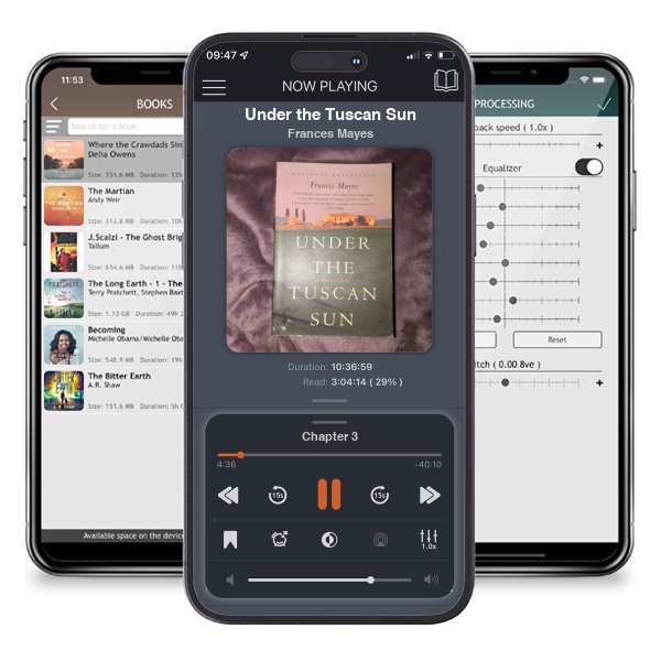 Download fo free audiobook Under the Tuscan Sun by Frances Mayes and listen anywhere on your iOS devices in the ListenBook app.