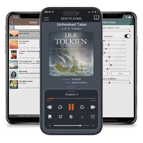 Download fo free audiobook Unfinished Tales by J. R. R. Tolkien and listen anywhere on your iOS devices in the ListenBook app.