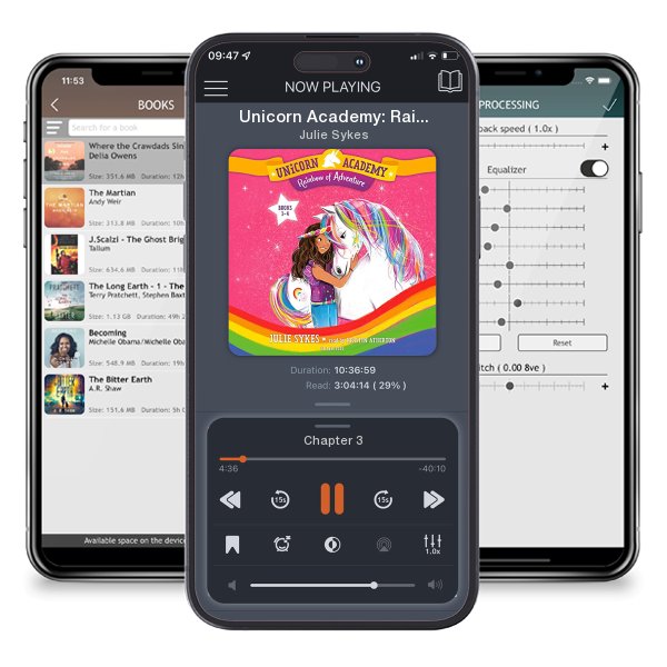 Download fo free audiobook Unicorn Academy: Rainbow of Adventure Audio Set by Julie Sykes and listen anywhere on your iOS devices in the ListenBook app.