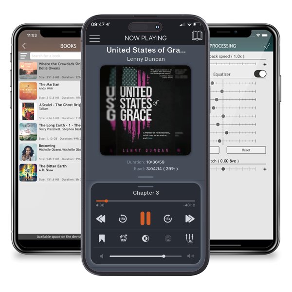 Download fo free audiobook United States of Grace: A Memoir of Homelessness, Addiction,... by Lenny Duncan and listen anywhere on your iOS devices in the ListenBook app.