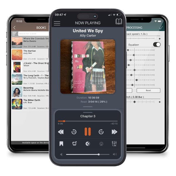Download fo free audiobook United We Spy by Ally Carter and listen anywhere on your iOS devices in the ListenBook app.