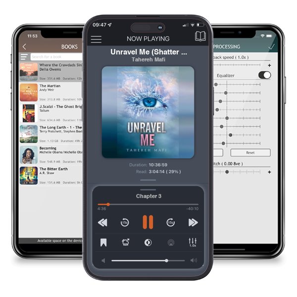 Download fo free audiobook Unravel Me (Shatter Me, #2) by Tahereh Mafi and listen anywhere on your iOS devices in the ListenBook app.