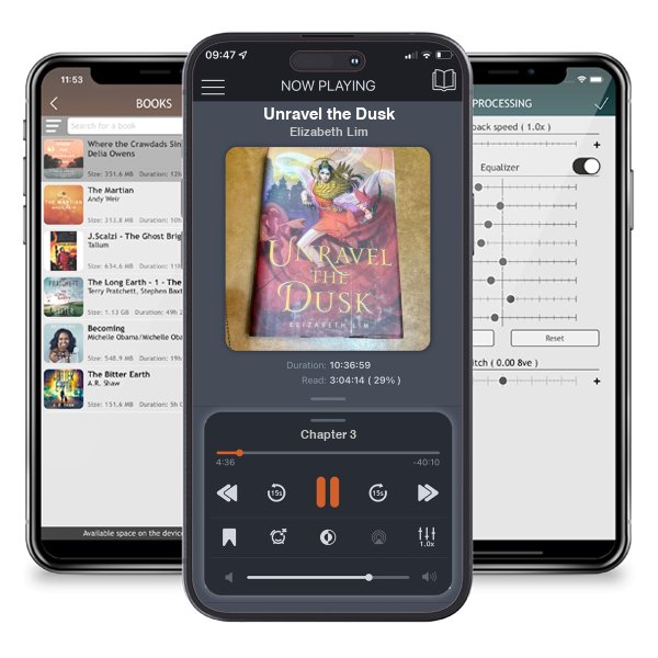 Download fo free audiobook Unravel the Dusk by Elizabeth Lim and listen anywhere on your iOS devices in the ListenBook app.