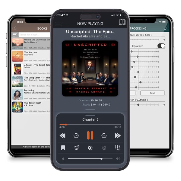 Download fo free audiobook Unscripted: The Epic Battle for a Media Empire and the... by Rachel Abrams and James B Stewart and listen anywhere on your iOS devices in the ListenBook app.