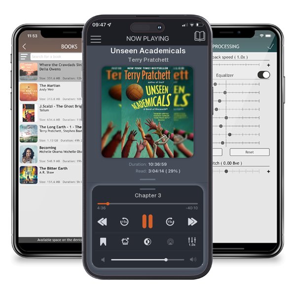 Download fo free audiobook Unseen Academicals by Terry Pratchett and listen anywhere on your iOS devices in the ListenBook app.