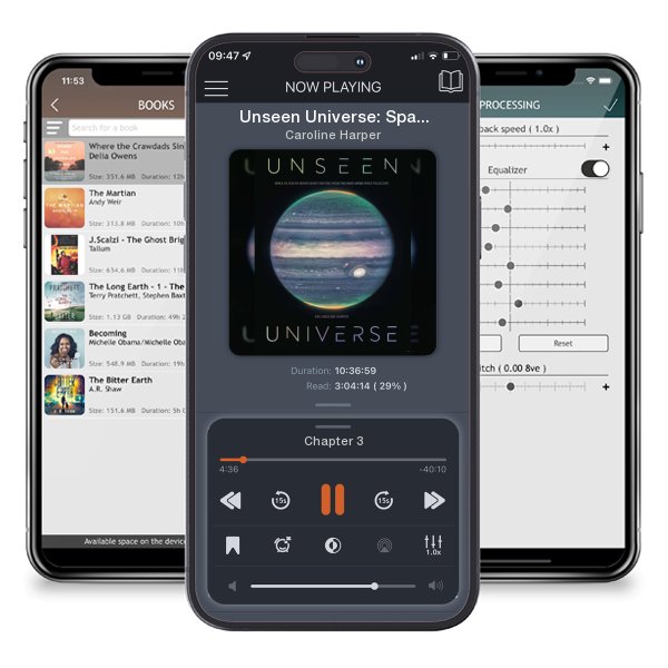 Download fo free audiobook Unseen Universe: Space as you’ve never seen it before from the James Webb Space Telescope by Caroline Harper and listen anywhere on your iOS devices in the ListenBook app.