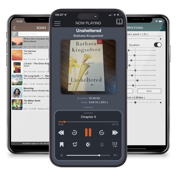 Download fo free audiobook Unsheltered by Barbara Kingsolver and listen anywhere on your iOS devices in the ListenBook app.