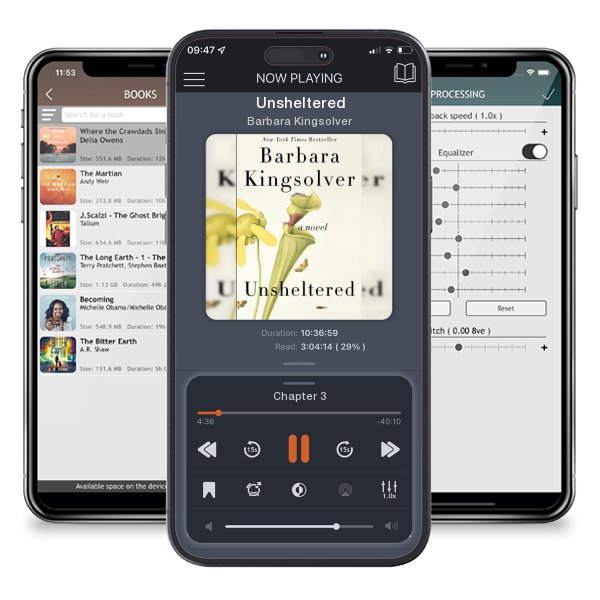 Download fo free audiobook Unsheltered by Barbara Kingsolver and listen anywhere on your iOS devices in the ListenBook app.