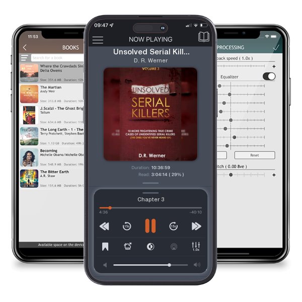 Download fo free audiobook Unsolved Serial Killers by D. R. Werner and listen anywhere on your iOS devices in the ListenBook app.