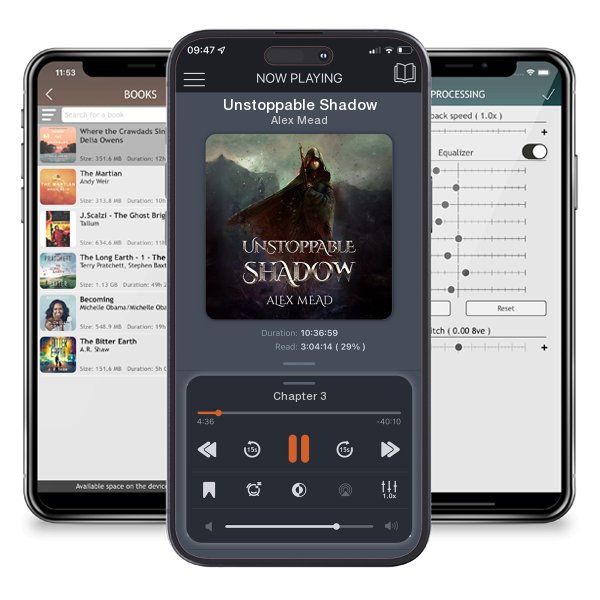 Download fo free audiobook Unstoppable Shadow by Alex Mead and listen anywhere on your iOS devices in the ListenBook app.