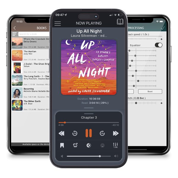 Download fo free audiobook Up All Night by Laura Silverman - editor and listen anywhere on your iOS devices in the ListenBook app.