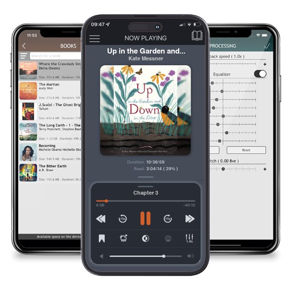 Download fo free audiobook Up in the Garden and Down in the Dirt by Kate Messner and listen anywhere on your iOS devices in the ListenBook app.