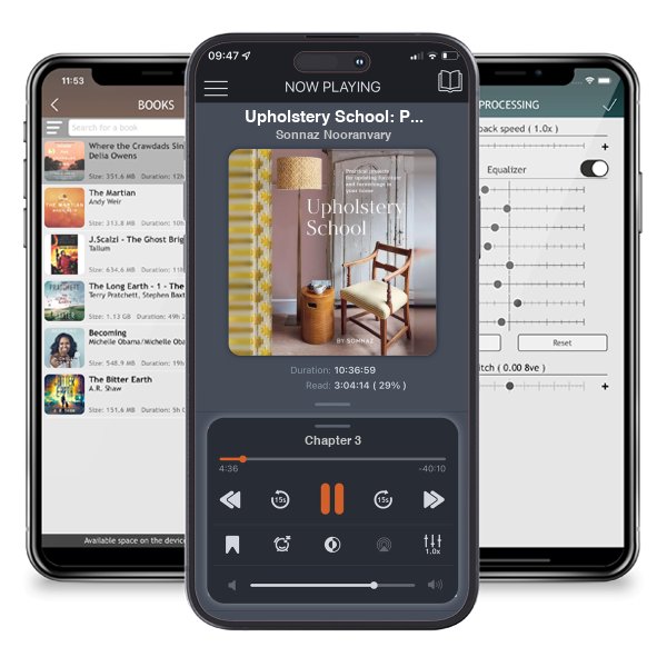 Download fo free audiobook Upholstery School: Practical projects for updating furniture and furnishings in your home by Sonnaz Nooranvary and listen anywhere on your iOS devices in the ListenBook app.