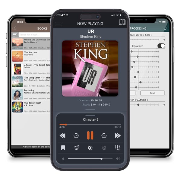 Download fo free audiobook UR by Stephen King and listen anywhere on your iOS devices in the ListenBook app.