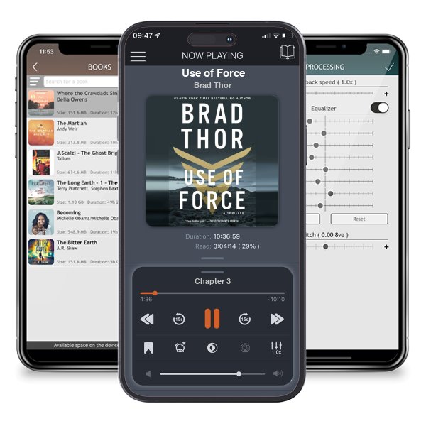 Download fo free audiobook Use of Force by Brad Thor and listen anywhere on your iOS devices in the ListenBook app.