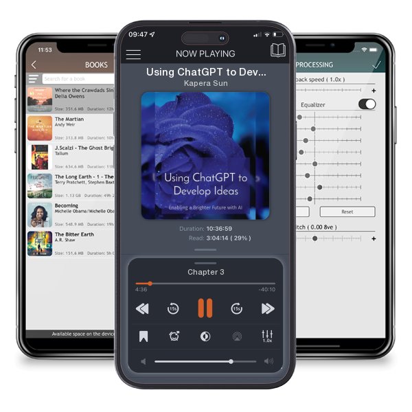 Download fo free audiobook Using ChatGPT to Develop Ideas: Enabling a Brighter Future with AI by Kapera Sun and listen anywhere on your iOS devices in the ListenBook app.