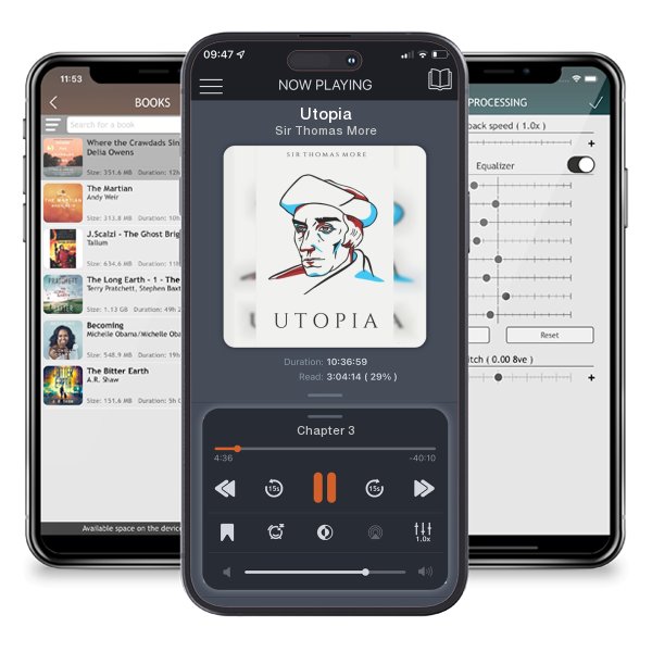 Download fo free audiobook Utopia by Sir Thomas More and listen anywhere on your iOS devices in the ListenBook app.