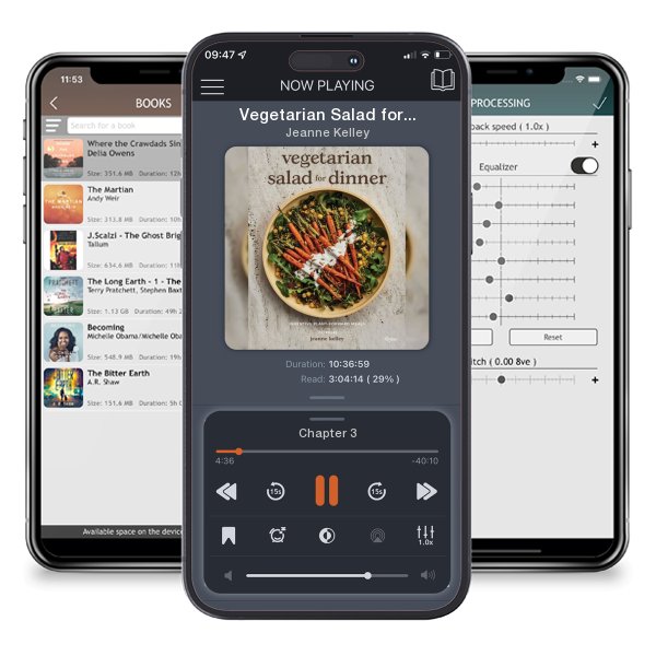 Download fo free audiobook Vegetarian Salad for Dinner: Inventive Plant-Forward Meals by Jeanne Kelley and listen anywhere on your iOS devices in the ListenBook app.