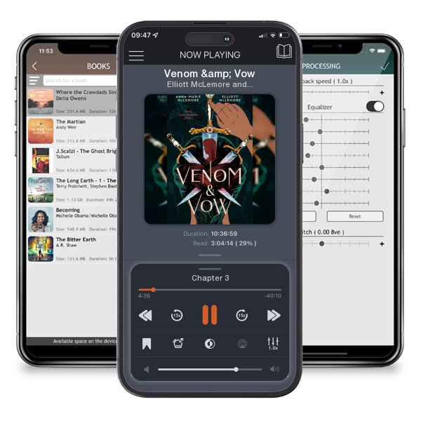 Download fo free audiobook Venom & Vow by Elliott McLemore and Anna-Marie McLemore and listen anywhere on your iOS devices in the ListenBook app.