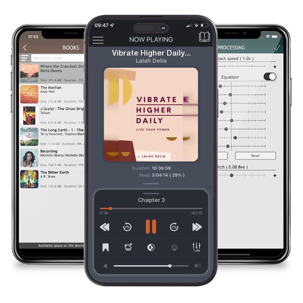 Download fo free audiobook Vibrate Higher Daily: Live Your Power by Lalah Delia and listen anywhere on your iOS devices in the ListenBook app.