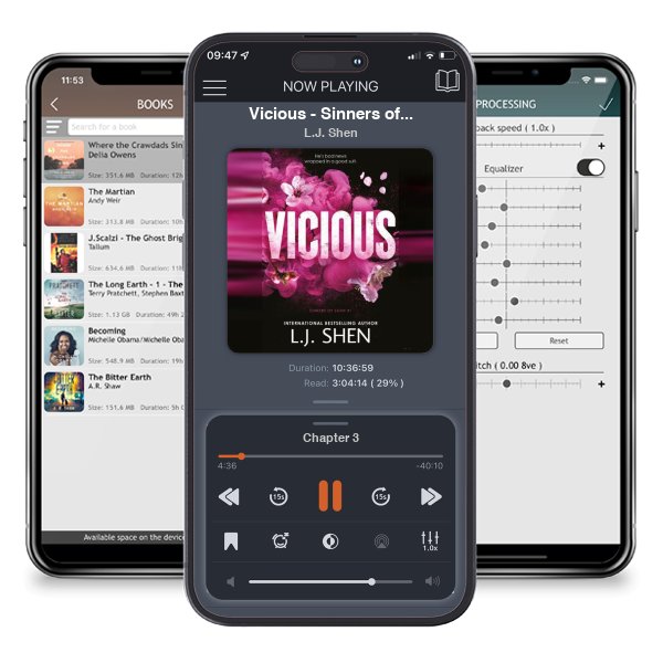 Download fo free audiobook Vicious - Sinners of Saint by L.J. Shen and listen anywhere on your iOS devices in the ListenBook app.